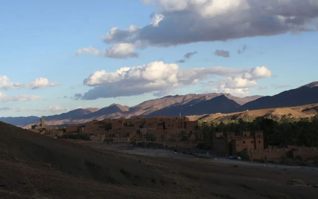 5 day morocco itinerary from marrakech — Kasbah and palm grove on a 5-day Morocco itinerary from Marrakech