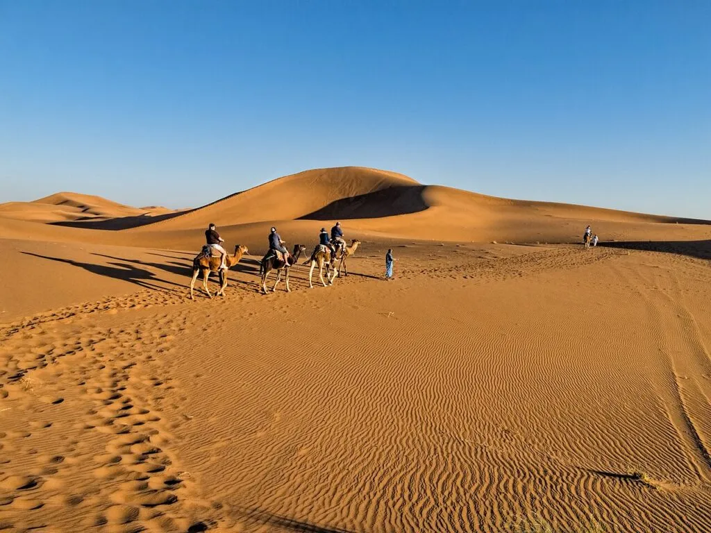 Erg chigaga ou erg chebbi — Panorama des dunes de l’Erg Chebbi et de l’Erg Chigaga Erg chigaga ou erg chebbi — Panorama des dunes de l’Erg Chebbi et de l’Erg Chigaga